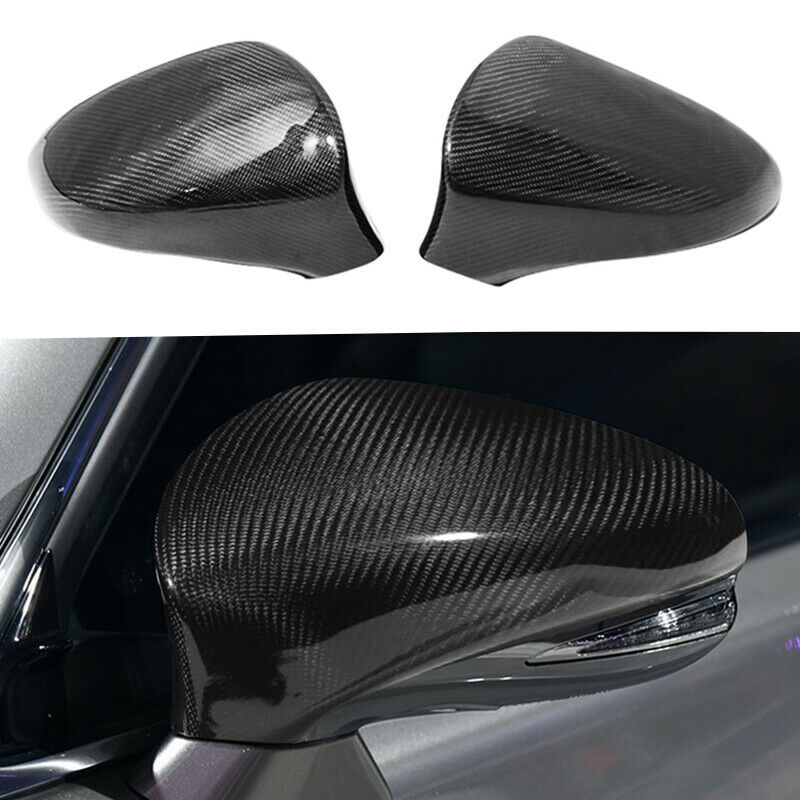 Brand New Real Carbon Fiber Car Side Mirror Cover Caps For 2013-2016 Lexus LS460