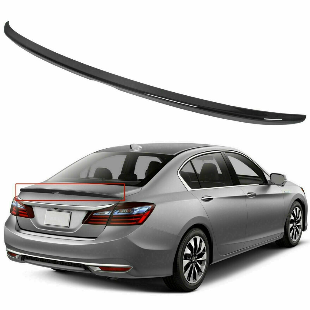 BRAND NEW 2013-2017 Honda Accord 4DR Sedan Glossy Black Sport Trunk Spoiler Lid Wing