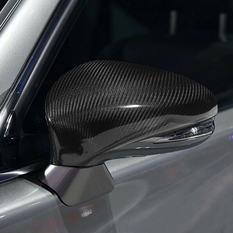 Brand New Real Carbon Fiber Car Side Mirror Cover Caps For 2013-2016 Lexus LS460