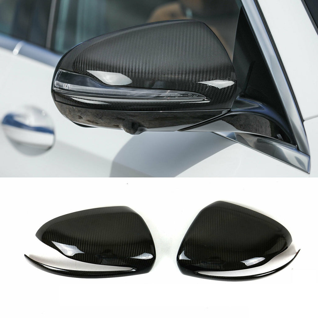 BRAND NEW Mercedes C-Class W205 2015-2021 Real Carbon Fiber Side Mirror Cover Caps