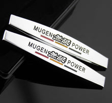 Load image into Gallery viewer, BRAND NEW UNIVERSAL 2PCS MUGEN POWER 3D METAL EMBLEM BADGE STICKER