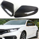 Brand New Real Carbon Fiber Side Mirror Cover Cover Trim For Honda Civic 10th Gen 2016-2021