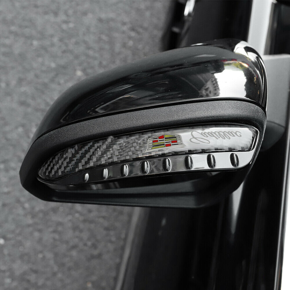 Brand New 2PCS Universal Cadillac Carbon Fiber Rear View Side Mirror V – JK  Racing Inc