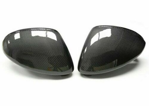 Brand New Real Carbon Fiber Addon Rear Mirror Cover Trim Fit For Porsche Macan 2015-2022