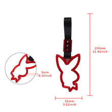 Load image into Gallery viewer, Brand New Crystal Bubble Playboy Bunny Shaped Red JDM TSURIKAWA Subway Bus Black Handle Strap Charm Drift