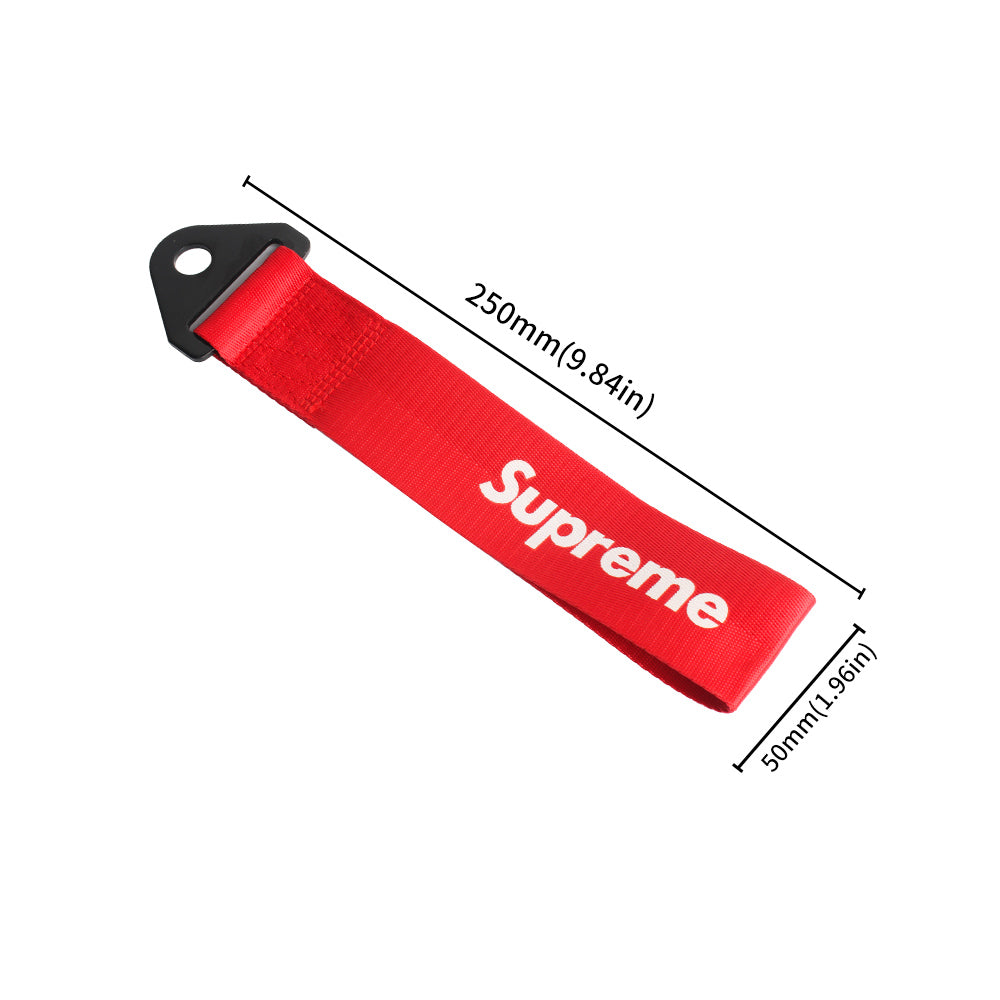 Brand New Supreme Race High Strength Red Tow Towing Strap Hook For Front / REAR BUMPER JDM