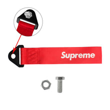 Load image into Gallery viewer, Brand New Supreme Race High Strength Red Tow Towing Strap Hook For Front / REAR BUMPER JDM