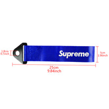 Load image into Gallery viewer, Brand New Supreme Race High Strength Blue Tow Towing Strap Hook For Front / REAR BUMPER JDM