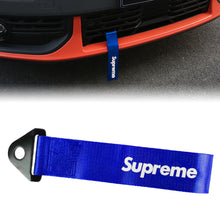 Load image into Gallery viewer, Brand New Supreme Race High Strength Blue Tow Towing Strap Hook For Front / REAR BUMPER JDM