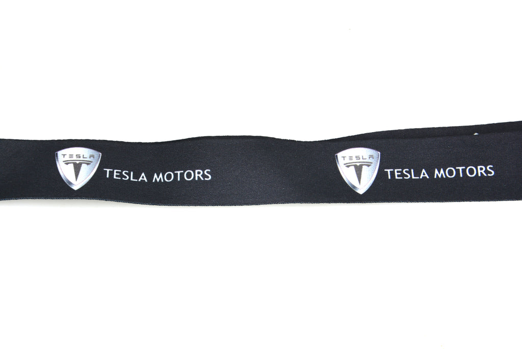 BRAND NEW TESLA JDM Car Keychain Tag Rings Keychain JDM Drift Lanyard Black