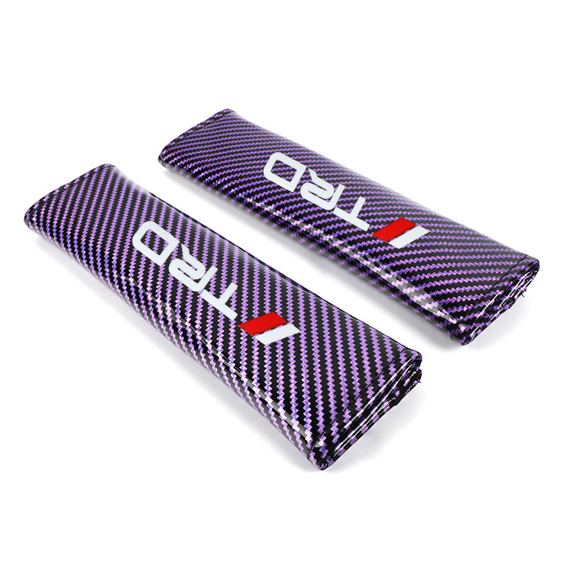 Brand New Universal 2PCS TRD Purple Carbon Fiber Look Car Seat Belt Co – JK  Racing Inc
