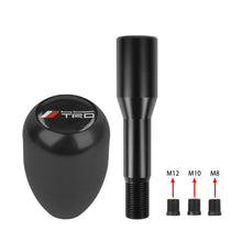 Load image into Gallery viewer, Brand New Universal Black Sticker TRD Aluminum Manual Gear Stick Black Shift Knob M8 M10 M12 &amp; Black Shifter Extender Extension