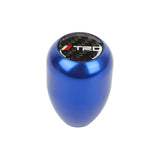 Brand New JDM Universal TRD Carbon Fiber Sticker Aluminum Manual Gear Stick Blue Shift Knob Shifter M8 M10 M12