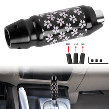 Load image into Gallery viewer, Brand New Universal Sakura Flower Real Carbon Fiber Black Aluminum Automatic Transmission Racing Gear Shift Knob