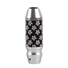 Load image into Gallery viewer, Brand New Universal Sakura Flowers Real Carbon Fiber Silver Aluminum Automatic Transmission Racing Gear Shift Knob