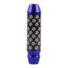 Load image into Gallery viewer, Brand New Sakura Flowers Universal Real Carbon Fiber Blue Aluminum Automatic Transmission Racing Gear Shift Knob