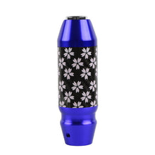 Load image into Gallery viewer, Brand New Universal Sakura Flowers Real Carbon Fiber Blue Aluminum Automatic Transmission Racing Gear Shift Knob