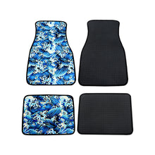 Load image into Gallery viewer, Brand New 4PCS UNIVERSAL SAKURA WAVE Racing Fabric Car Floor Mats Interior Carpets