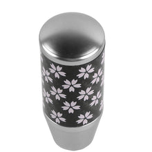 Load image into Gallery viewer, Brand New 9CM Universal Sakura Flower Silver Carbon Fiber Manual Gear Stick Shift Knob Lever Shifter M12 M10 M8