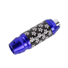 Load image into Gallery viewer, Brand New Universal Sakura Flowers Real Carbon Fiber Blue Aluminum Automatic Transmission Racing Gear Shift Knob