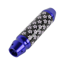 Load image into Gallery viewer, Brand New Sakura Flowers Universal Real Carbon Fiber Blue Aluminum Automatic Transmission Racing Gear Shift Knob