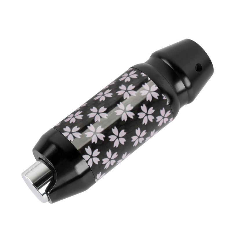 Brand New Universal Sakura Flower Real Carbon Fiber Black Aluminum Automatic Transmission Racing Gear Shift Knob