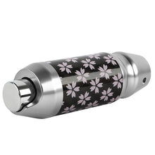 Load image into Gallery viewer, Brand New Universal Sakura Flowers Real Carbon Fiber Silver Aluminum Automatic Transmission Racing Gear Shift Knob