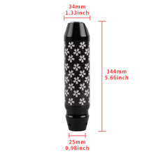 Load image into Gallery viewer, Brand New Sakura Flowers Universal Real Carbon Fiber Black Aluminum Automatic Transmission Racing Gear Shift Knob