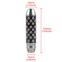 Load image into Gallery viewer, Brand New Sakura Flowers Universal Real Carbon Fiber Silver Aluminum Automatic Transmission Racing Gear Shift Knob