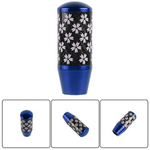 Load image into Gallery viewer, Brand New 9CM Universal Sakura Flower Blue Carbon Fiber Manual Gear Stick Shift Knob Lever Shifter M12 M10 M8