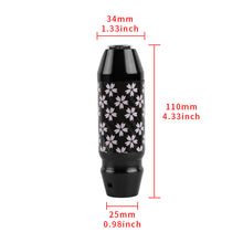 Load image into Gallery viewer, Brand New Universal Sakura Flower Real Carbon Fiber Black Aluminum Automatic Transmission Racing Gear Shift Knob